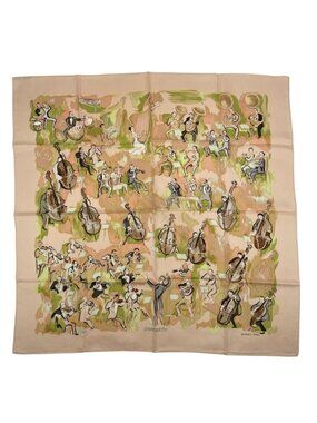 Hermes Scarf Carre 90 100% Silk Concerto Pink